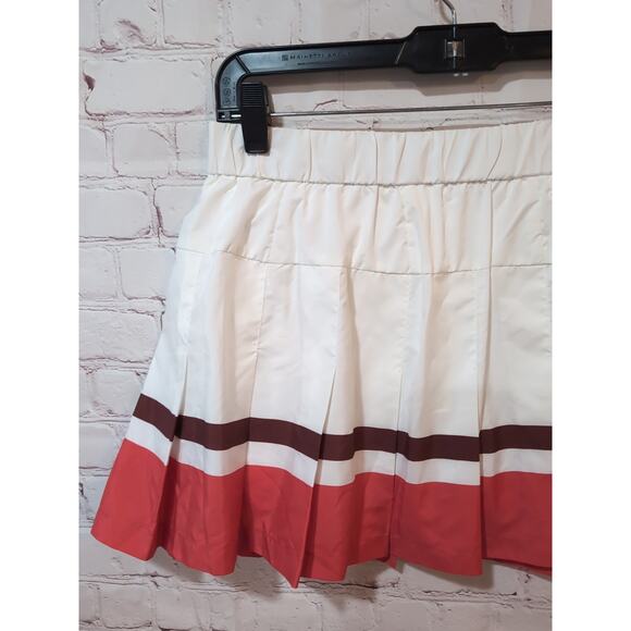 Free People Movement Check Out My Topspin Tennis Skort White Sz M Pickleball - Picture 3 of 7